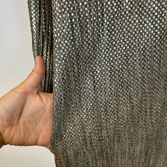 SABINA MUSAYEV AGATHA DRESS - GOLD Long
Sleeve Shift Dress Women’s Size M - Picture 9 of 14